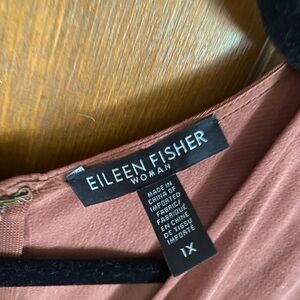 NWOT Eileen Fisher 1X Rust Wide Leg Jumpsuit